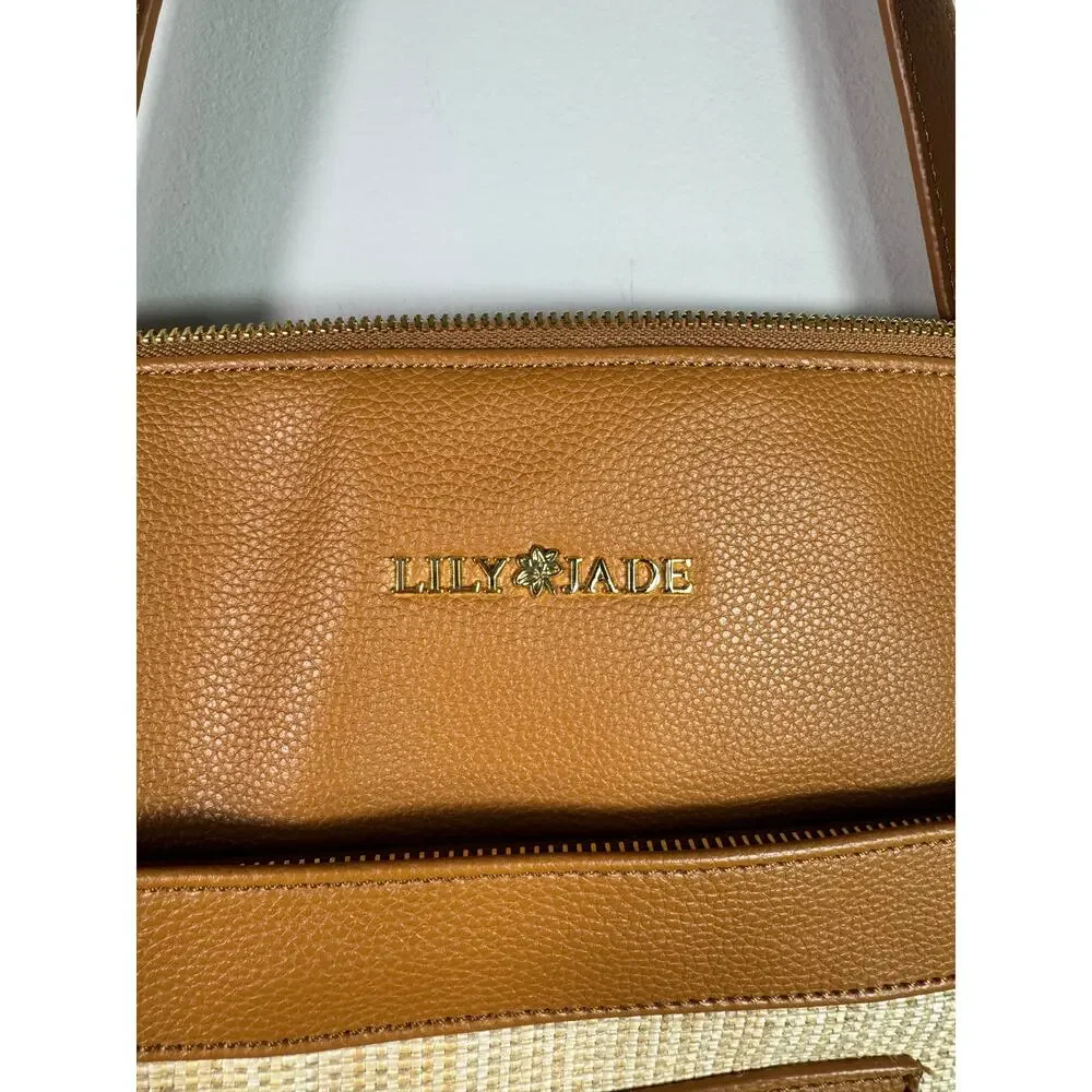 NWT Lily Jade Marie Leather Convertable Backpack Diaper Bag